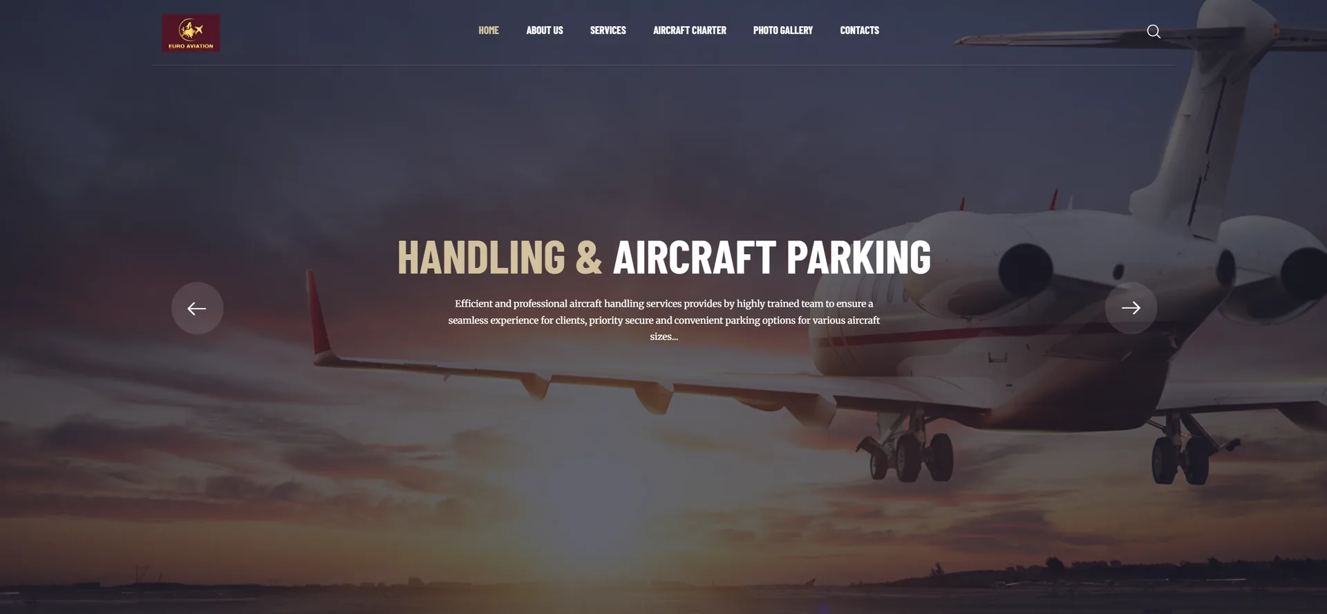 Euro Aviation — handling & aircraft parking hero