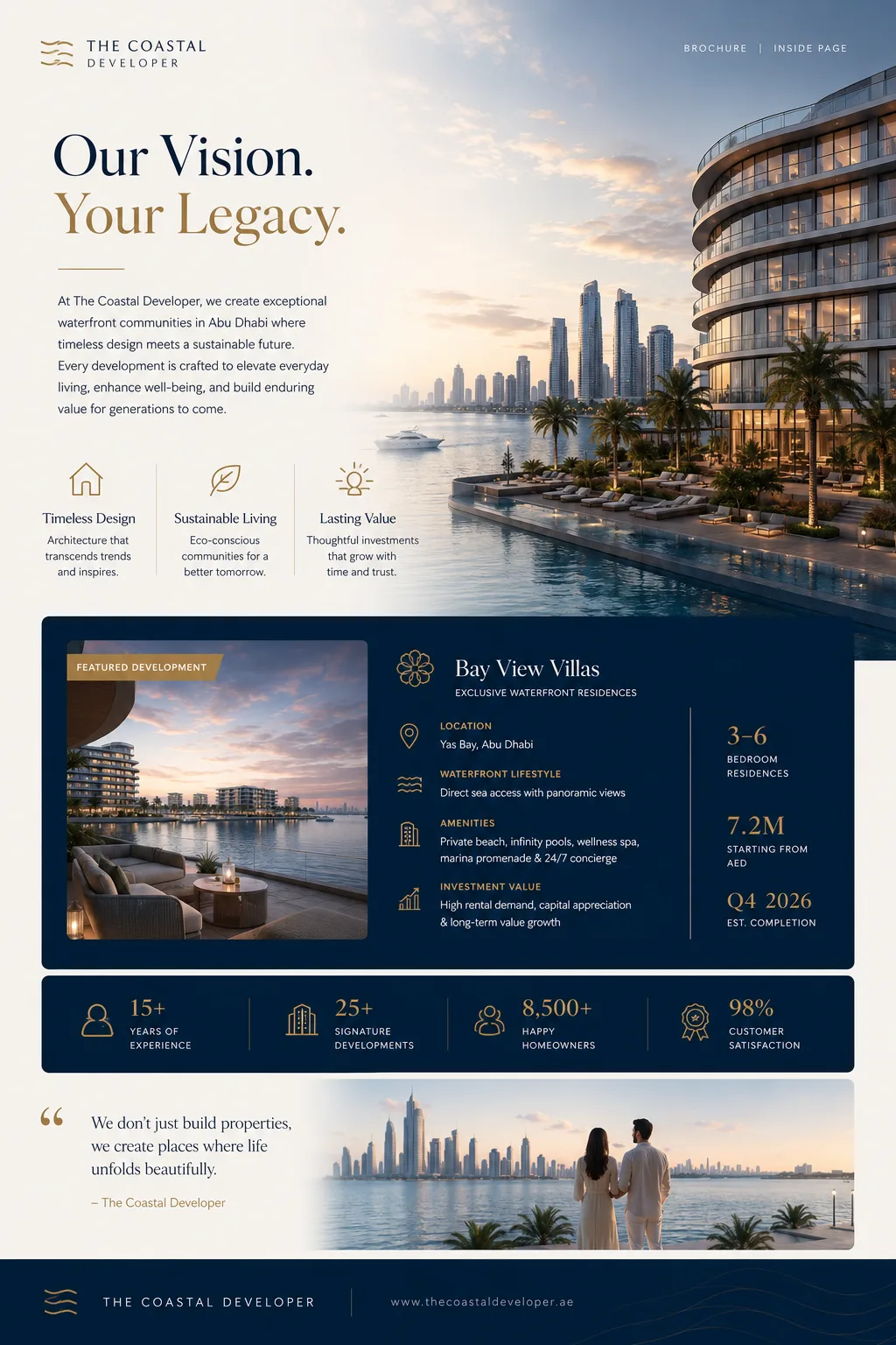 The Coastal Developer — brochure inside page
